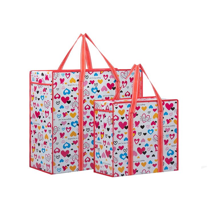 Heart Pattern Non-Woven Storage Bag